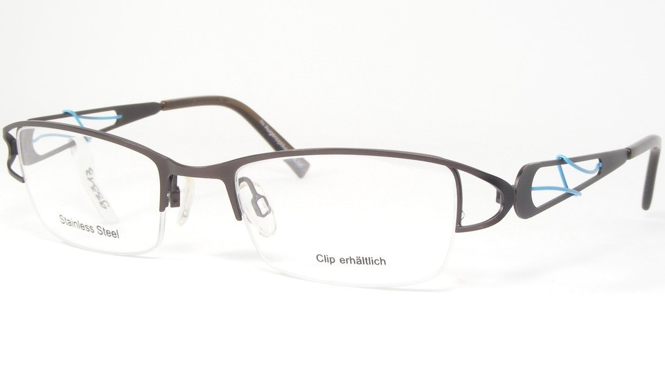 VISTAN KRUSE 1828 3 Marrón Mocha Azul Turquesa ÚNICO RARO GAFAS 51-19-135 - $75.75
