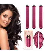 BLINKEEN Jumbo Heatless Hair Curler,Velvet Rods with Hook for Blowout Cu... - $23.07 CAD