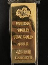 Gold Bar 1 KILO PAMP Suisse Fine Gold 999.9 In Sealed Assay - £53,330.34 GBP