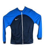 Womens Blue Track Jacket Medium Nike Full Zip Warm Up Sweatshirt - $738.13 MXN