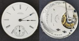 American Watch Co Waltham &quot;Royal&quot; movement lever face hands 1873 8s 13j ... - €25,70 EUR