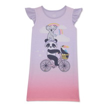 Wonder Nation Girls Short Sleeve Sleep Gown Pajama, Size M (7-8 ) - £13.15 GBP