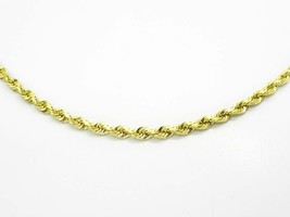 Kitsinian SAK 1.5mm Wide Rope Chain Necklace 14k Gold 16&quot; Long 4.6 Grams - £462.45 GBP