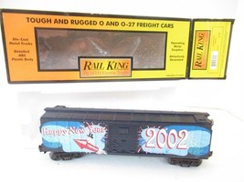 Mth Trains Railking -30-7490 - 2002 New Year's BOXCAR- 0/027- LN- D1B - $31.81