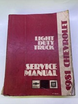 Original CHEVROLET Light Duty Truck Service Shop Manual  10-35 ST 330-81 See Pic - £6.91 GBP