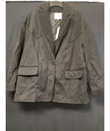 Tibi New York Womens Coat Jacket Size XXS Black Wool 2 Button Peacoat NWT - $6,909.77 MXN
