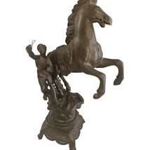 Vintage Beautiful Cold Cast Bronze Horse Sculpture French Big 21&#39;&quot; X 11&quot; - £136.62 GBP