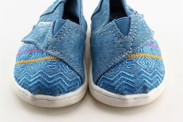 Toms Blue Fabric Casual Shoes Toddler Boys Sz 3 - £17.20 GBP