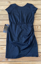 bebe NWT $129 women’s mini  Surplice t shirt dress size M black E1 - £28.48 GBP