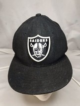 Raiders New Era 59fifty fitted Cap Hat 6-1/2 Black Las Vegas Oakland Los Angeles - £9.34 GBP