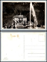 GERMANY RPPC Photo Postcard - Schloss Linderhof mit Springbrunnen B8 - $52.11 MXN