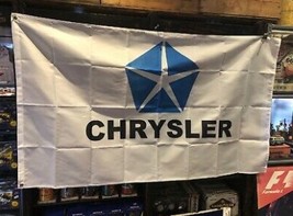 Chrysler White Flag 3X5 Ft Polyester Banner USA 90x150cm - $20.00