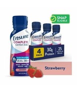 8 Bottles Ensure COMPLETE Nutrition Shake*06/2025*30G Protein Strawberry... - $24.66 CAD