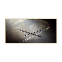 Addi 20 cm/ 3.25 mm Circular Knitting Needle, Gold Cords  - $22.00