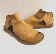 MIZ MOOZ WOMEN&#39;S BACK ZIP  SANDALS OPEN TOE  SADDLE 37EU / 7US  # K-08 - $87.12