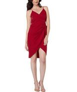 BCBG Generation Spaghetti Strap Tie Side Solid Warp Double Laguna Dress - $49.99
