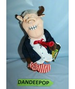 Infamous Meanies Bull Clinton Stuffed Animal Plush 1998 Topkat With Tags - £9.61 GBP