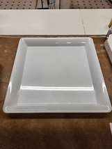 Party Essentials 16&quot; X 16&quot; Heavy Duty Square Tray - White - £12.72 GBP