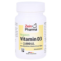 Vitamin D3 2000 IU Vegan Capsules 120 pcs - $64.00