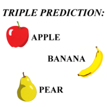 Apple, Banana, Pear  - Triple Prediction by Ickle Pickle - Great Mental Magic! - £23.36 GBP