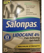 Salonpas Lidocaine Pain-Relieving Gel-Patch, 15 ct. (Exp. 02/2026) - $20.50 CAD