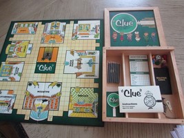 Milton Bradley 40111 Clue Nostalgia Game Series Wood Storage Box 2002 - $18.55