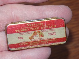 Vintage RCA Victor Talking Machine Tungs-Tone Stylis Tin W/ 2 stylus - €29,47 EUR