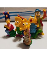 The Simpsons  Go Camping Complete 5 Figure Set Burger King 1990 cake top... - $33.83 CAD