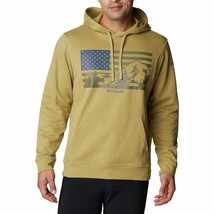 Columbia Trek Hoodie Sweatshirt Mens L Green US Flag Graphic NEW - £31.55 GBP