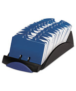 Rolodex Card File 15356 Black 500 Plain 2 1/4 x 4 inch Cards A-Z Index N... - $64.67 CAD