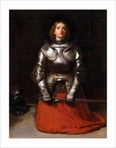 Art John Everett Millais Joan of Arc Various Sizes Print Giclee Canvas - $8.59+