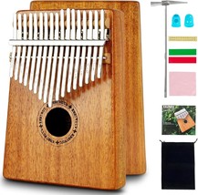 Mahogany Wood, 17-Key Kalimba Thumb Piano, Mbira Finger Piano, Beginner&#39;S Gift - £24.23 GBP
