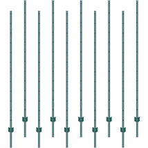 VEVOR 7 Feet Fence Post, 10 Pack U-Channel Heavy Duty Metal Fence Posts,... - $73.90