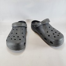 Crocs Unisex Adult Classic Clogs Slip On Shoe Ultra Light Sandals Gray Sz 10 Men - £18.14 GBP