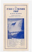 Cave of the Winds Trip Goat Island Brochure Niagara Falls &amp; Driving Dire... - $11.88