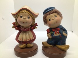 dutch boy and girl figurines vintage - $22.28