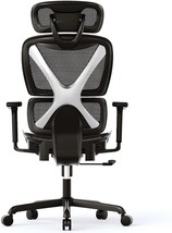 Large Desk Chair For Home Gaming, Black, With Adjustable 3D Arms, Headrest, And - £240.69 GBP