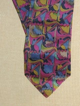 Mulberry Cardiff by the Sea USA Neck Tie/Necktie 100% Silk purple 58&quot;x3.75&quot; - £10.06 GBP