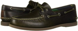 Men&#39;s Sperry Top-Sider A/O 2-Eye Push Varsity Boat Shoes, STS21634 Sizes Olive/B - £86.10 GBP