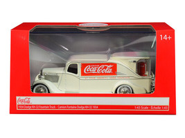 1934 Dodge KH-32 Streamline Fountain Truck Coca-Cola Cream 1/43 Diecast Car Moto - $36.05