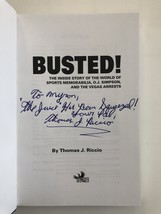 Busted! Thomas J. Riccio signed book - £19.98 GBP