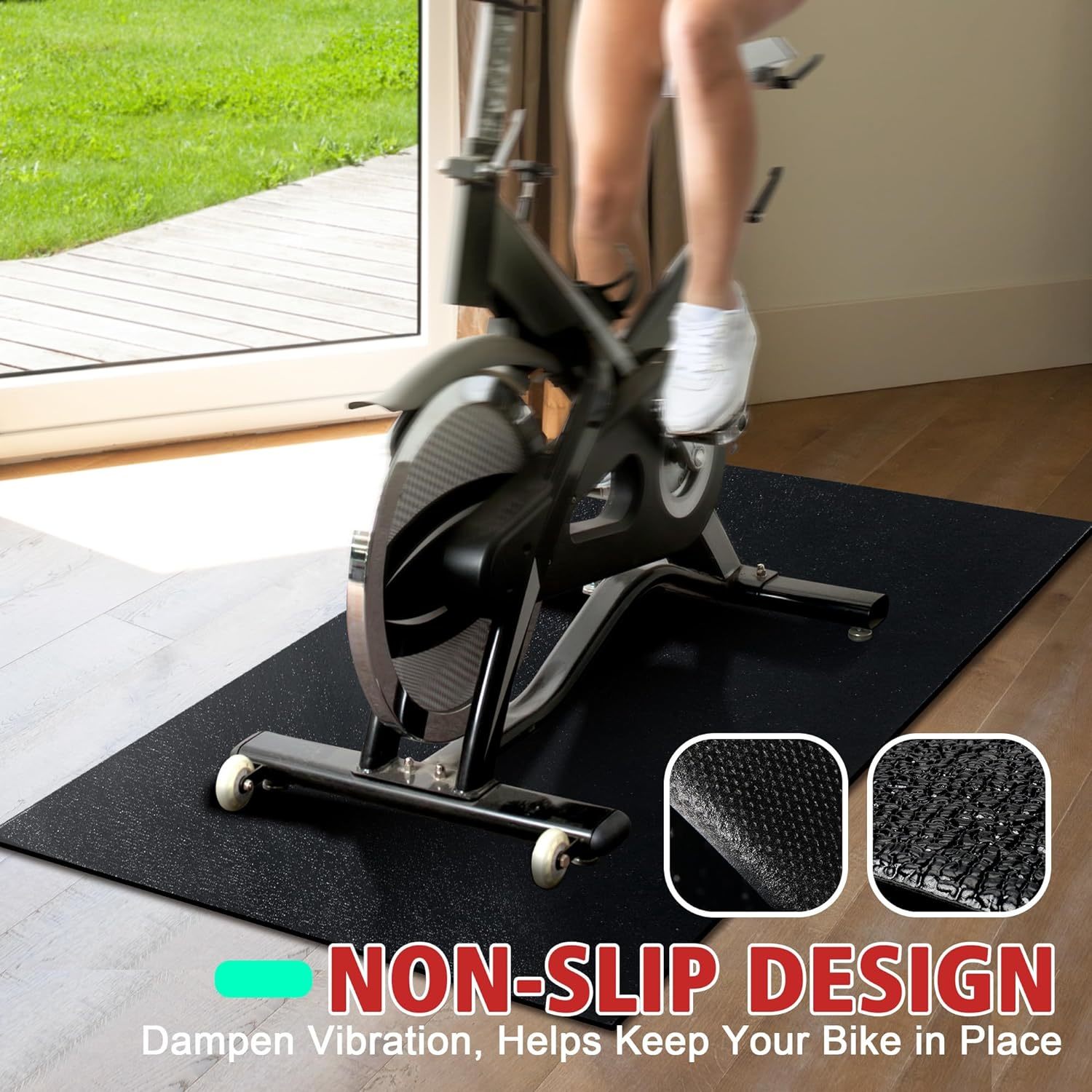 Peloton traspirable bike carpet