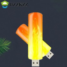 Luces LED de vela parpadeantes de llama de luz de ambiente USB, lámpara ... - $19.99