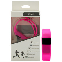 EK-H6 Health Sports Silicone Bracelet - Pink by Eclock for Unisex - 1 Pc... - $319.44 MXN