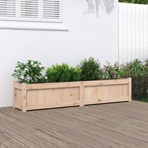 Outdoor Garden Patio Wooden Pine Wood Wide Flower Plant Planter Pot Basket Box - £53.04 GBP+