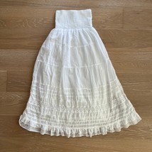 American Eagle Outfitters White Smocked Strapless Tube Dress Boho XS/Small - $24.99