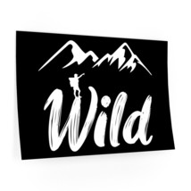 WILD Wall Decal- Inspirational Nature Motivational Quote Decor- Motivational Off - £25.52 GBP+
