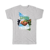 Ecolife Human Nature Hand Shaking : Gift T-Shirt Eco Friendly Green Energy Prote - £19.57 GBP+