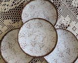 Elama Pryce ~ Four (4) Melamine ~ Off White ~ Speckle Design ~ 8&quot; Salad ... - $29.92