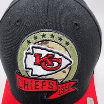 New Era Kansas City Chiefs Black/Red 2022 Salute To Service Flex Hat Sz L/XL NWT - £19.39 GBP